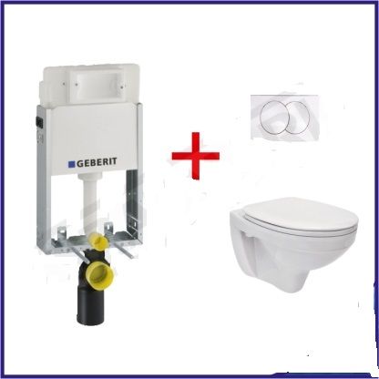 Geberit Kombifix Basic WC szett /tartály+nyomólap+WC csésze/