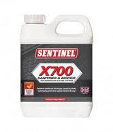 SENTINEL X 700 tisztító és baktériumeltávolító folyadék